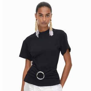 Paco rabanne H&M buckle tee shirt NWT SZ M